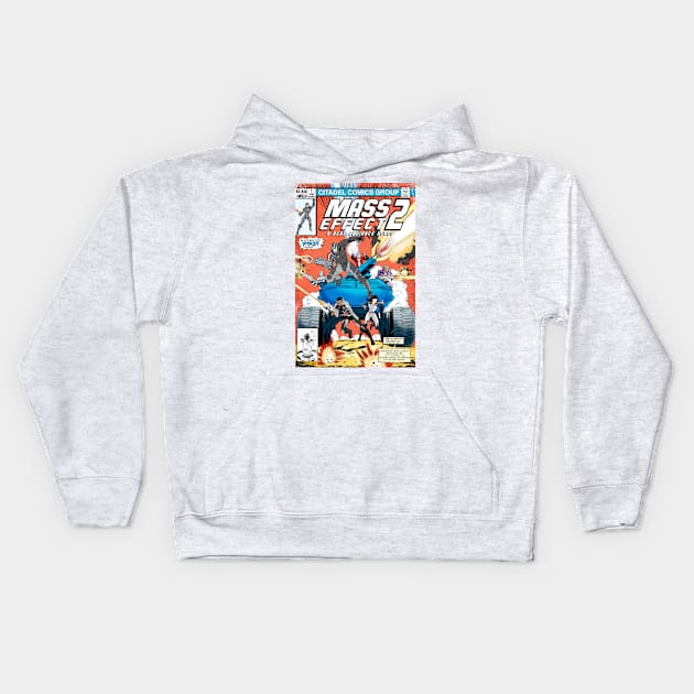 MASS EFFECT '82 - YO JOE COVER Kids Hoodie by CrazyPencilComics